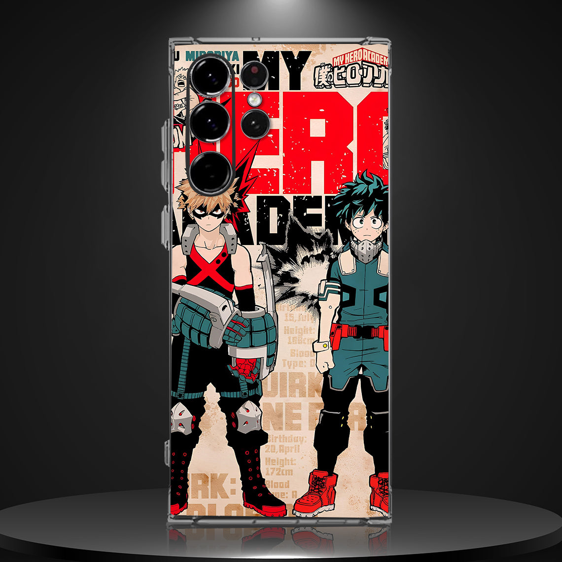 MY HERO ACADEMIA 001 | SILICON TEXTURED BACK CASE