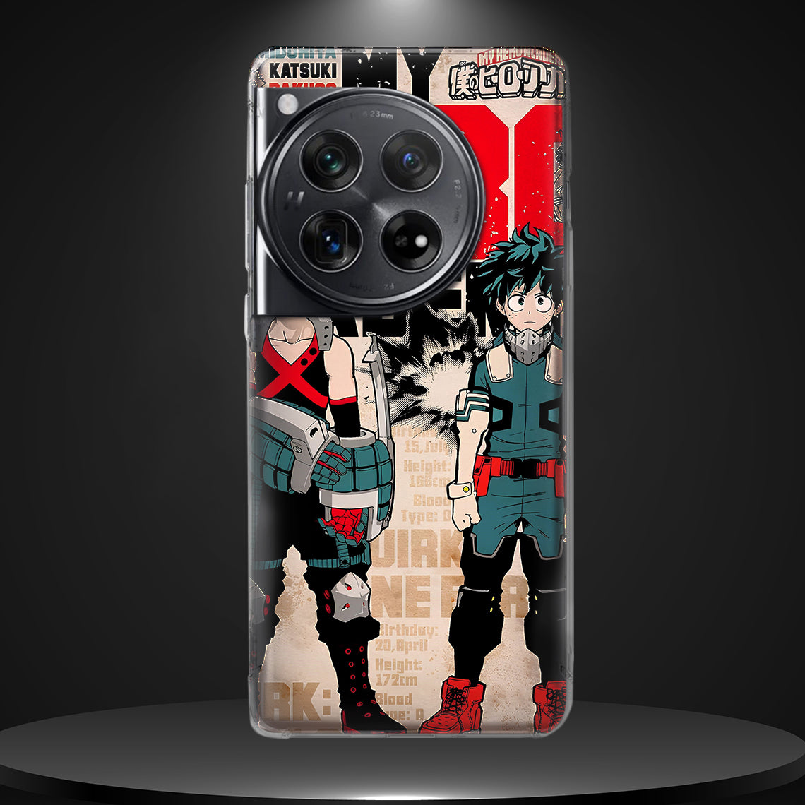 MY HERO ACADEMIA 001 | SILICON TEXTURED BACK CASE