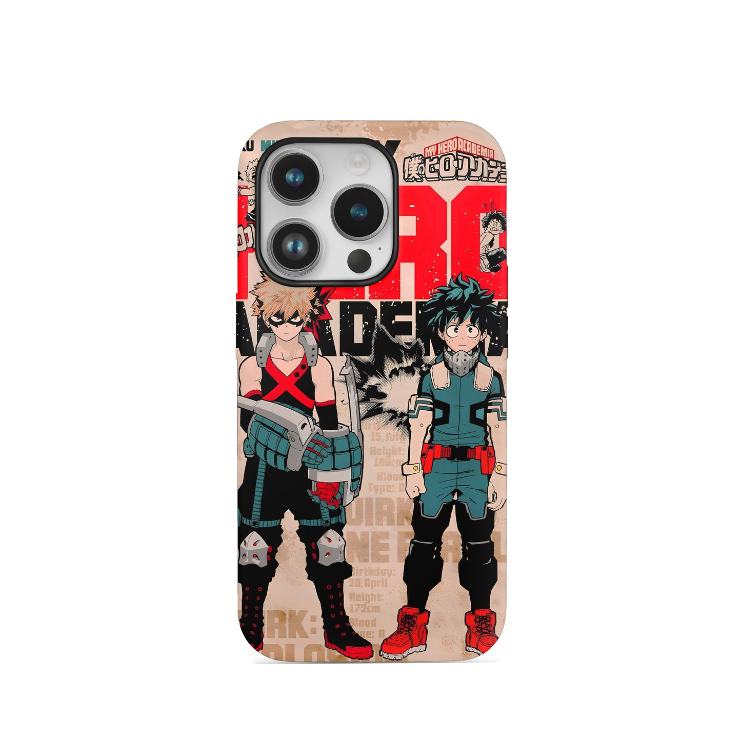 MY HERO ACADEMIA 001 | SILICON TEXTURED BACK CASE