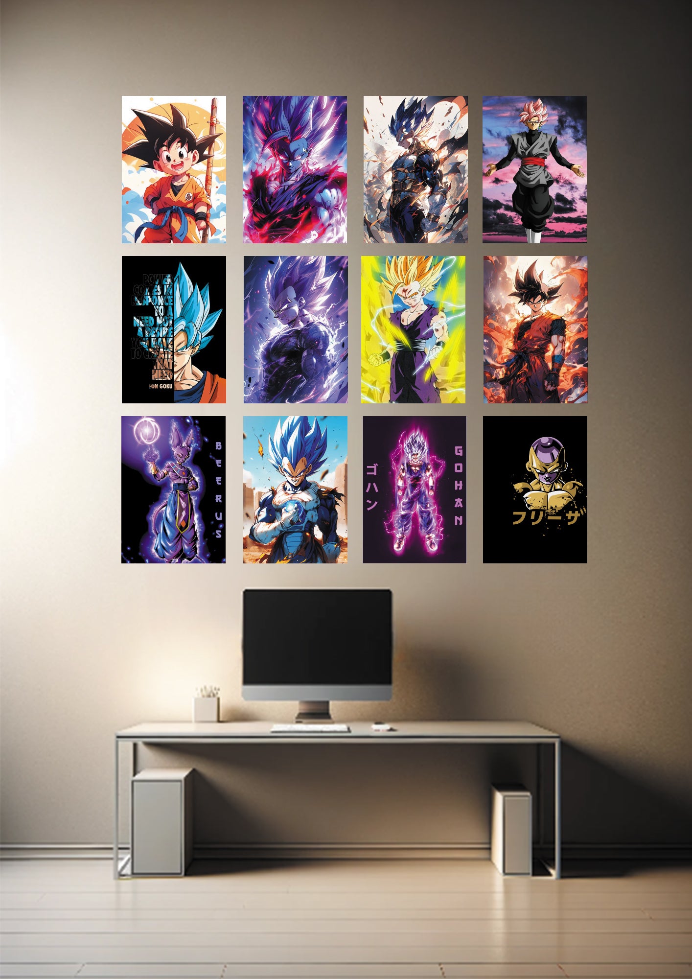 DRAGON BALL Z WALL COLLAGE KIT (12 POSTERS) - OtakuART