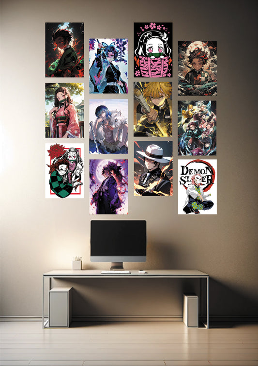 DEMON SLAYER WALL COLLAGE KIT (12 POSTERS) - OtakuART