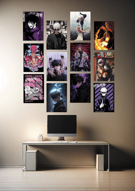 JUJUTSU KAISEN WALL COLLAGE KIT (12 POSTERS) - OtakuART