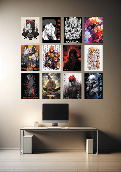 NARUTO WALL COLLAGE KIT (12 POSTERS) - OtakuART