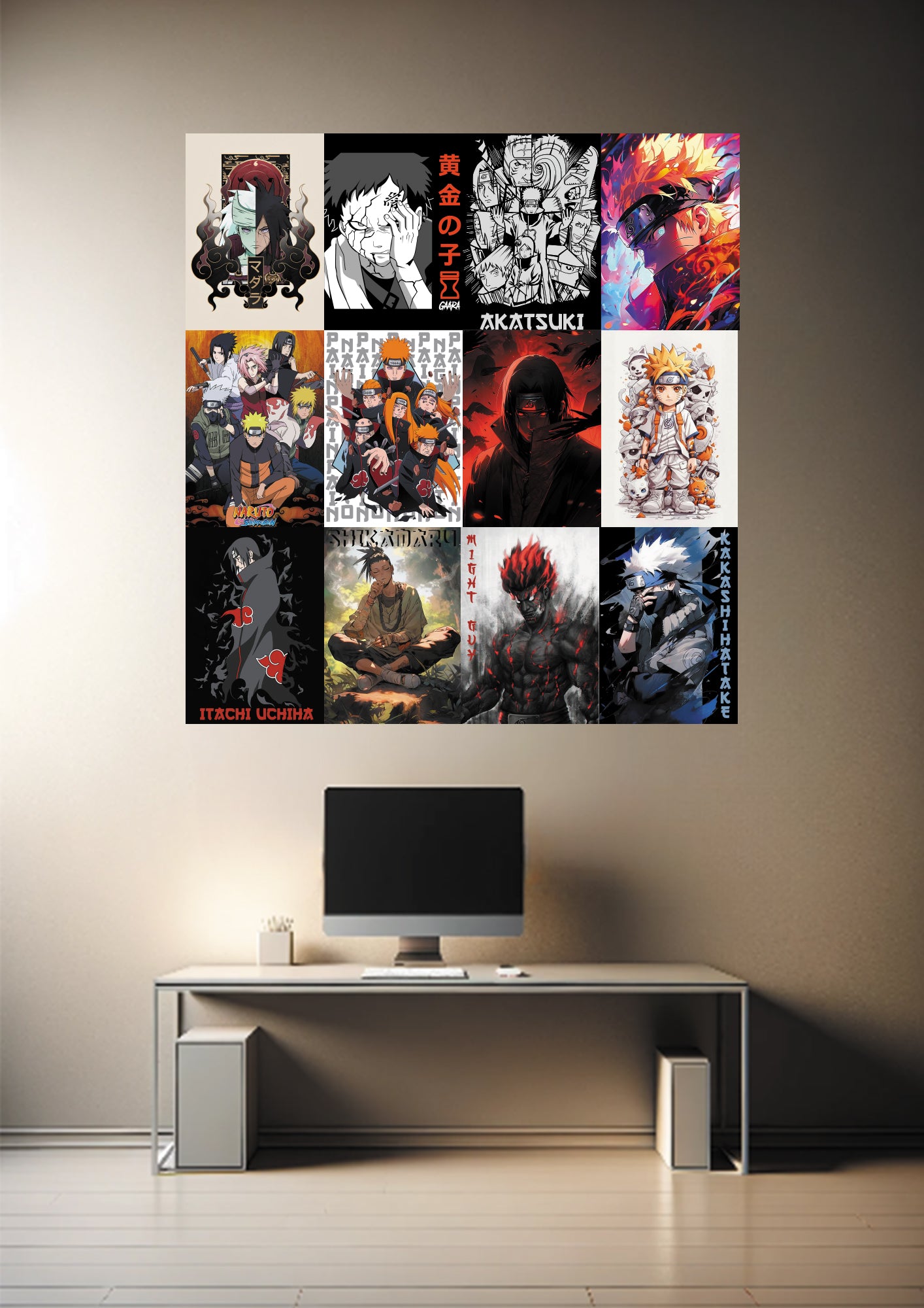 NARUTO WALL COLLAGE KIT (12 POSTERS) - OtakuART