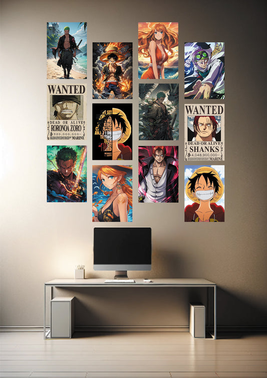 ONE PIECE WALL COLLAGE KIT (12 POSTERS) - OtakuART